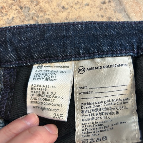 AG The Stevie Ankle Jeans 25R - Picture 9 of 9